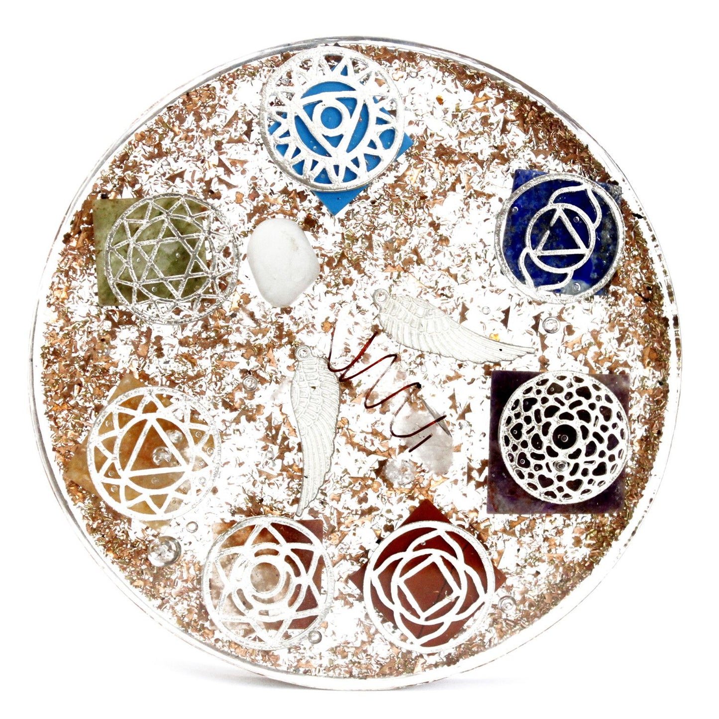 Orgonite Tischkraftpakete Engel Chakra Groß