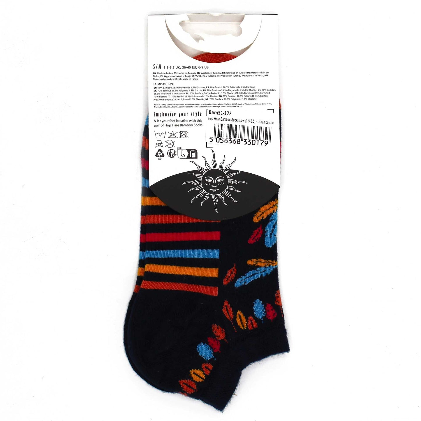 ML Hop Hare Bambus Socken Niedrig 41-46 Traumfänger