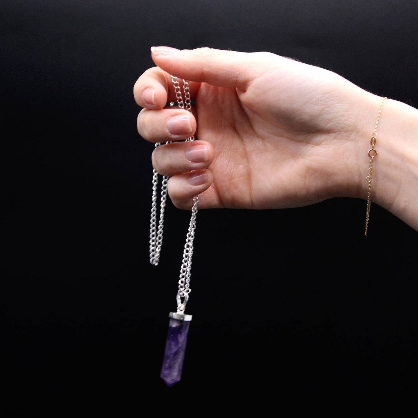 Edelstein Klassischer Spitzenanhänger - Amethyst
