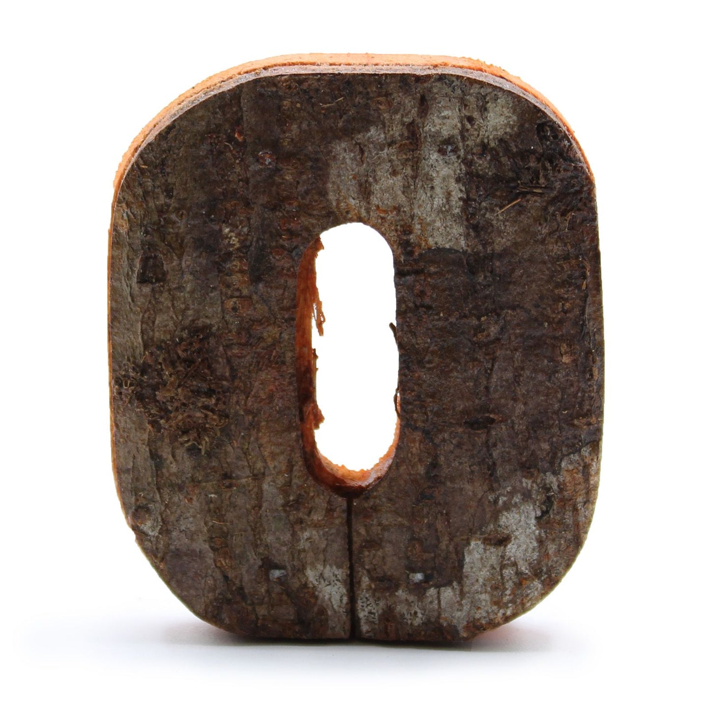 Rustikale Rinde Zahl - "0" - 7cm