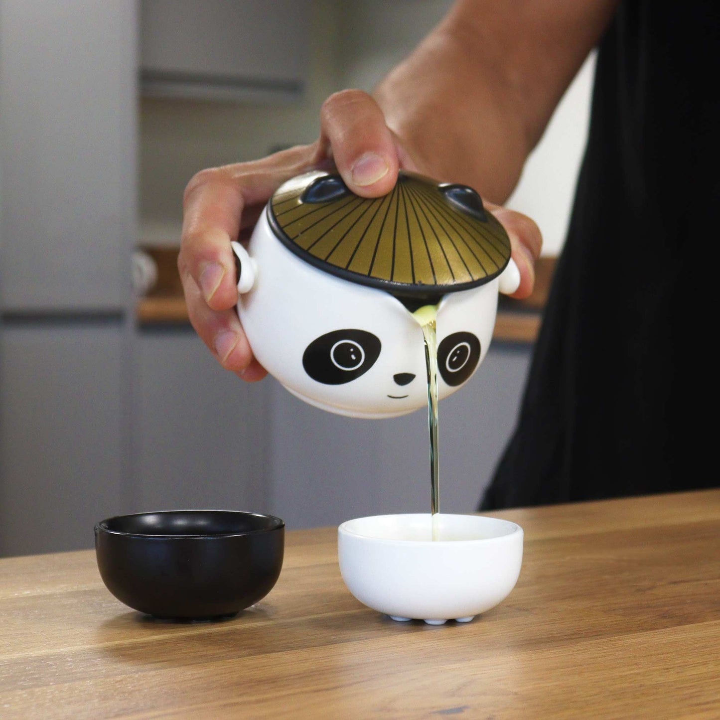 Kung Fu Panda Teekannen Set Mit Zwei Tassen Im Reiseetui