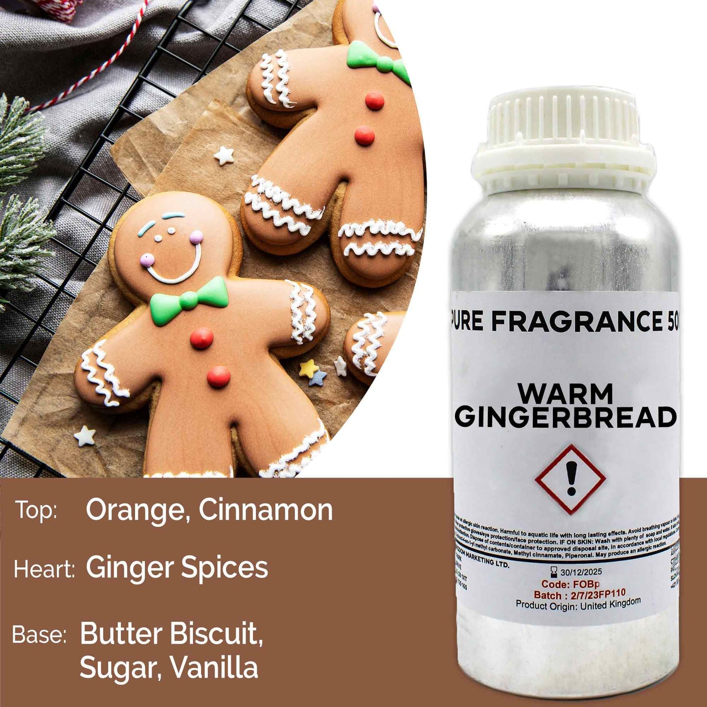 Warmes Lebkuchen Reine Duftöl 500ml