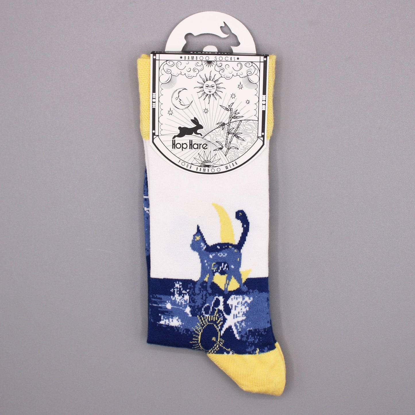 Hop Hare Bambus Socken (36-40) - Mitternachtskatze