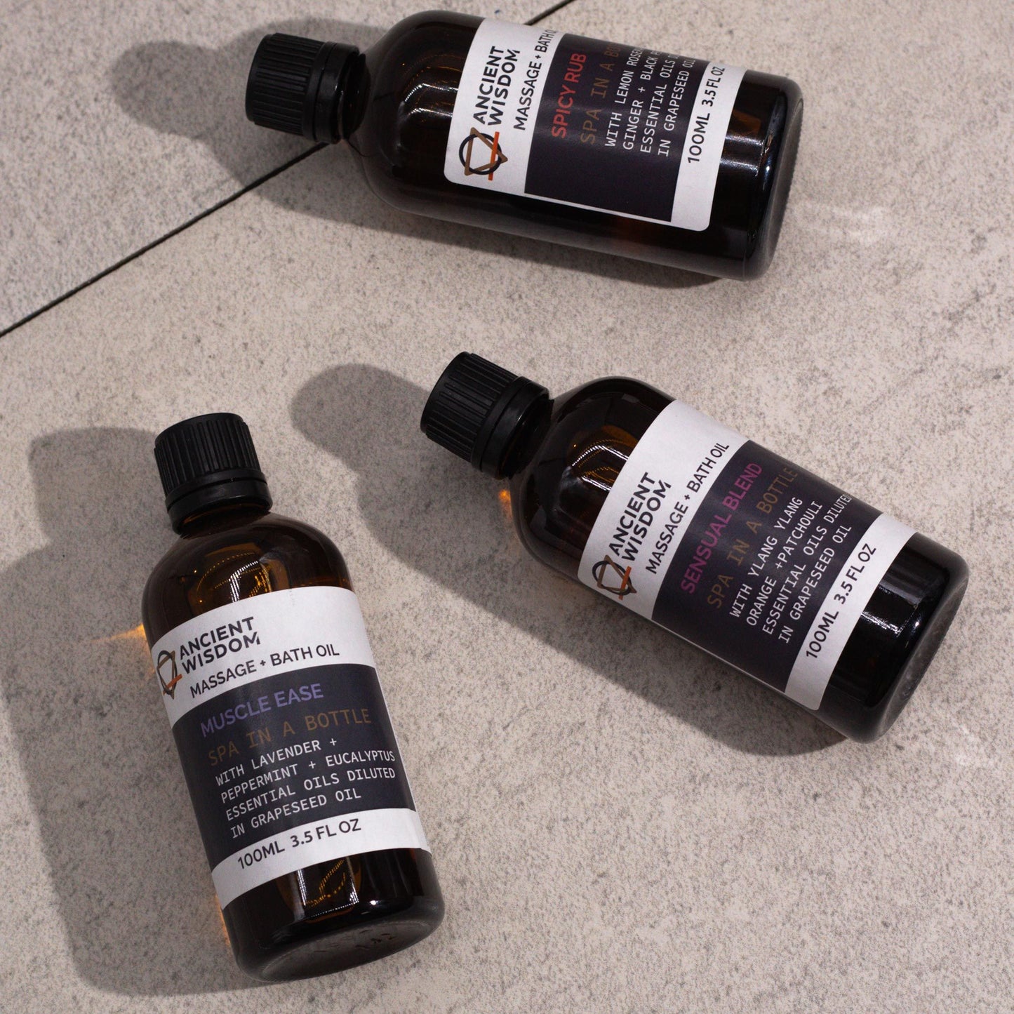 Würziges Massageöl Mit Traubenkernöl 100ml