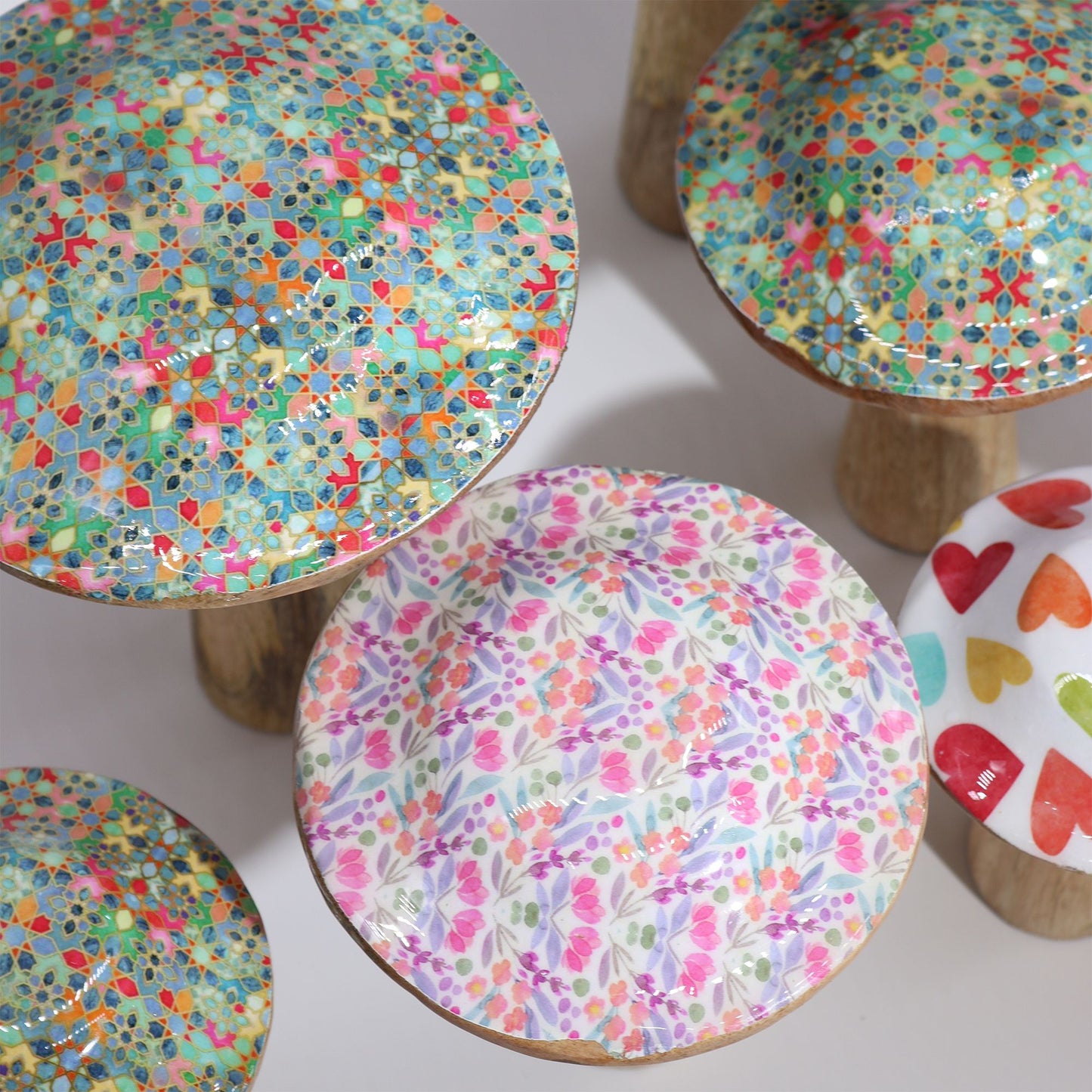 Medi Mushrooms - 15cm - Mediterranes Fliesenmuster
