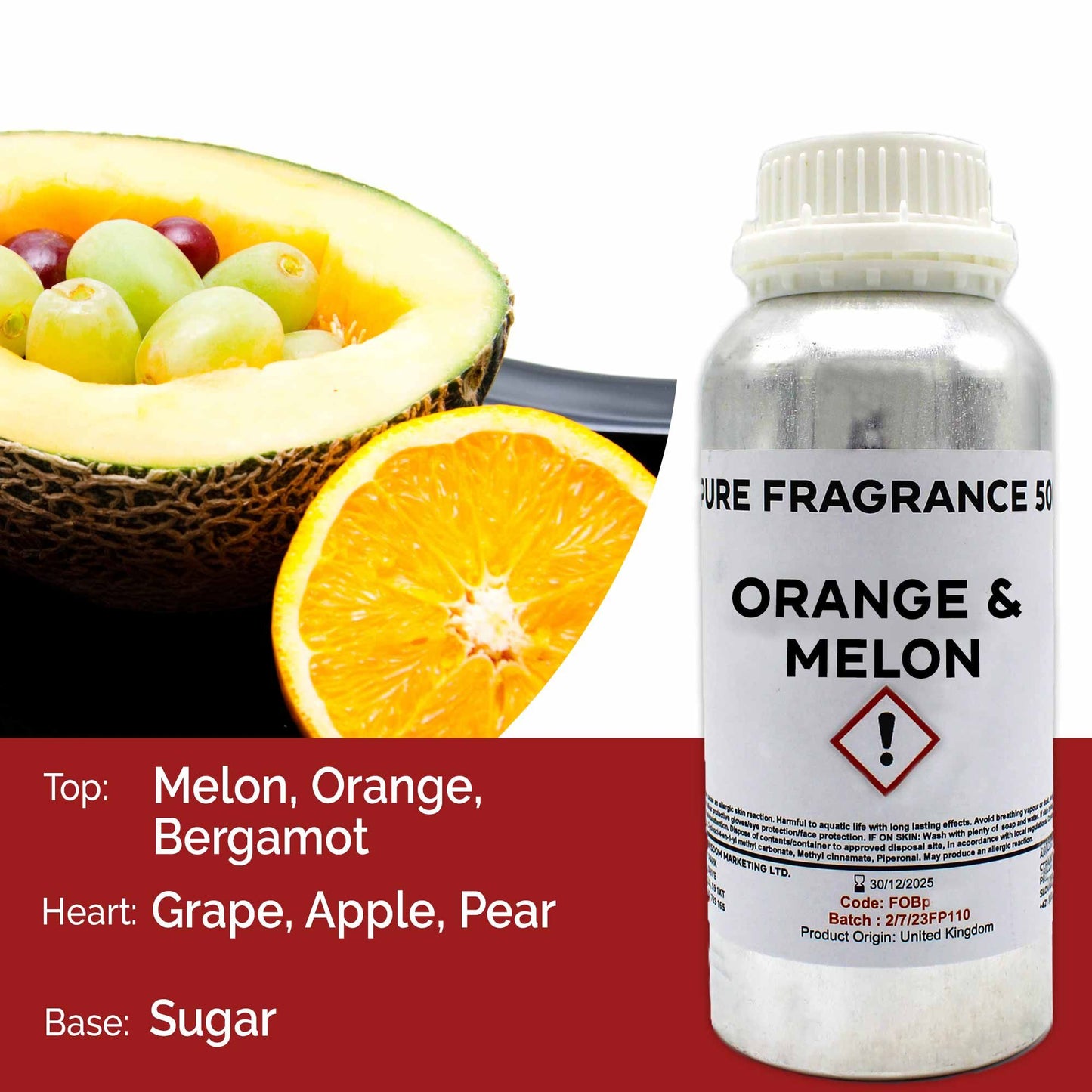 Orange und Melone Reine Duftöl 500ml