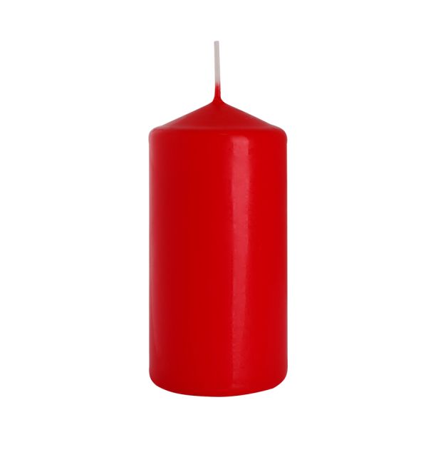 Einzelne Säulenkerze 60x120mm Rot