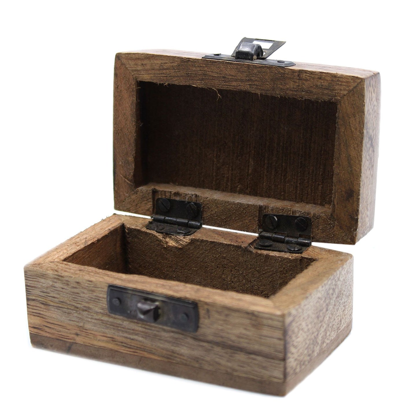 Weiß Gewaschene Holzkiste Pillenbox Slawisches Design