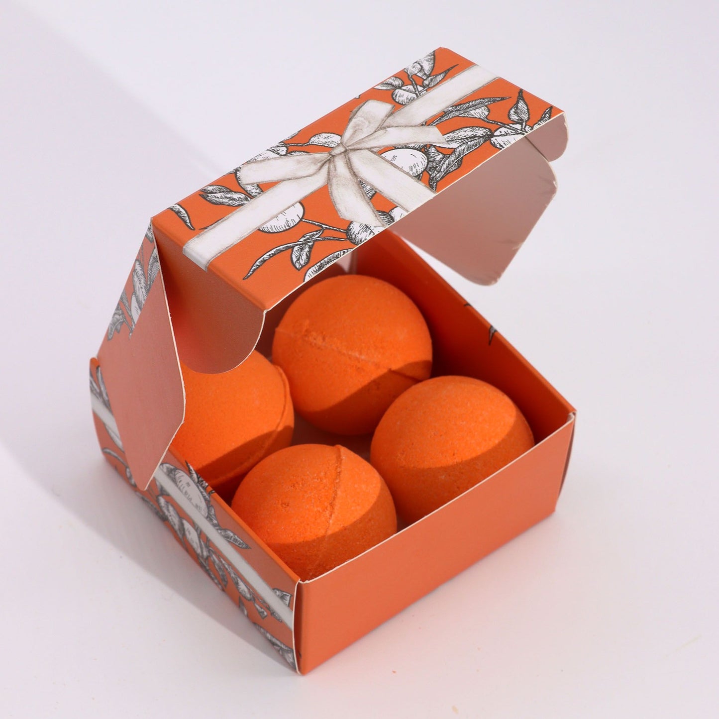 Spritzige Vitamin C Badebomben Set Aromatherapie Quartett