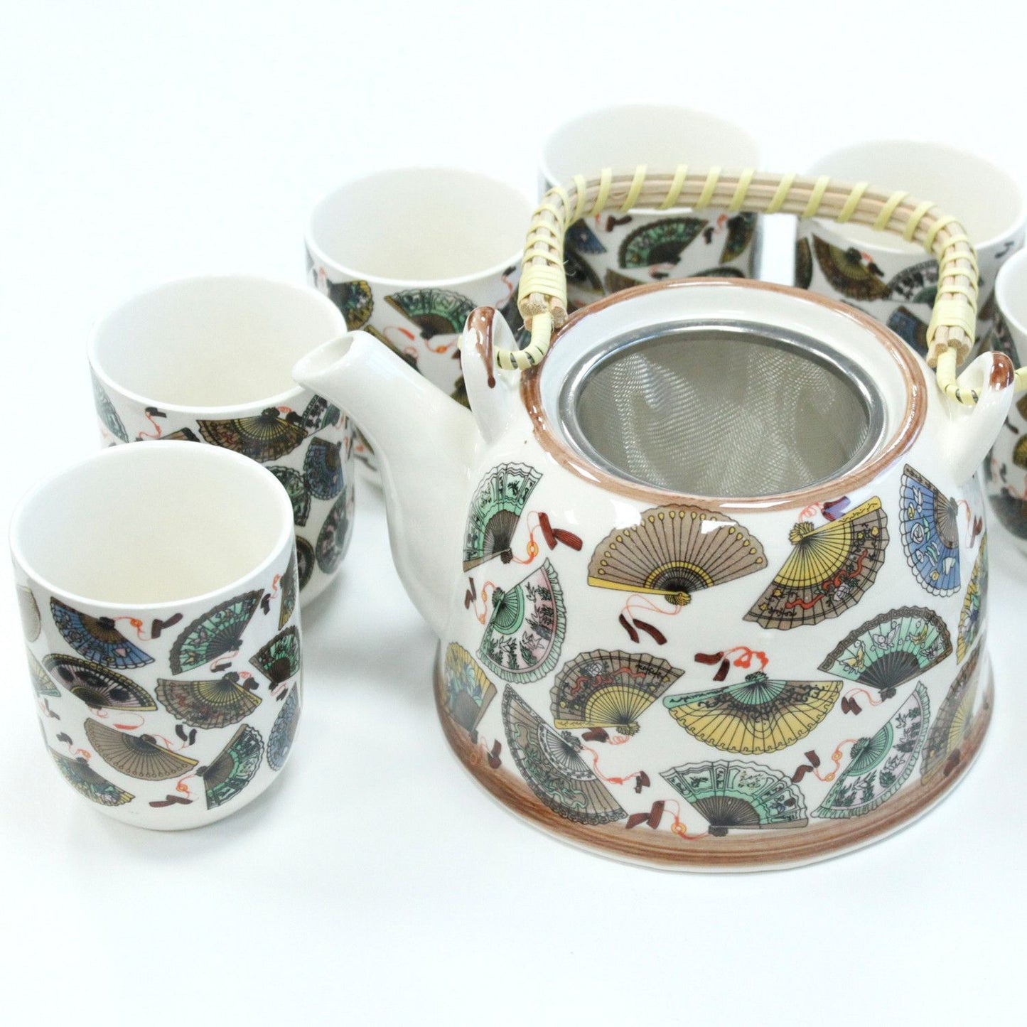 Kräuter Teekannen Set Mit China Fächern