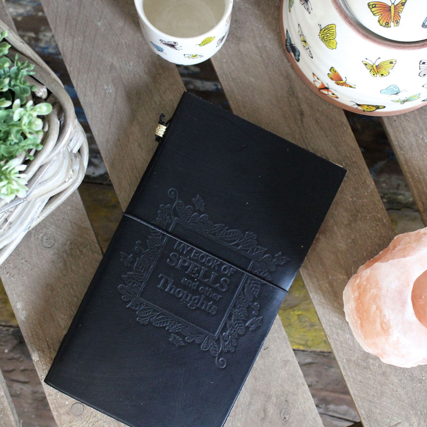 Handgemachtes Leder Journal Baum Des Lebens Grün 80 Seiten