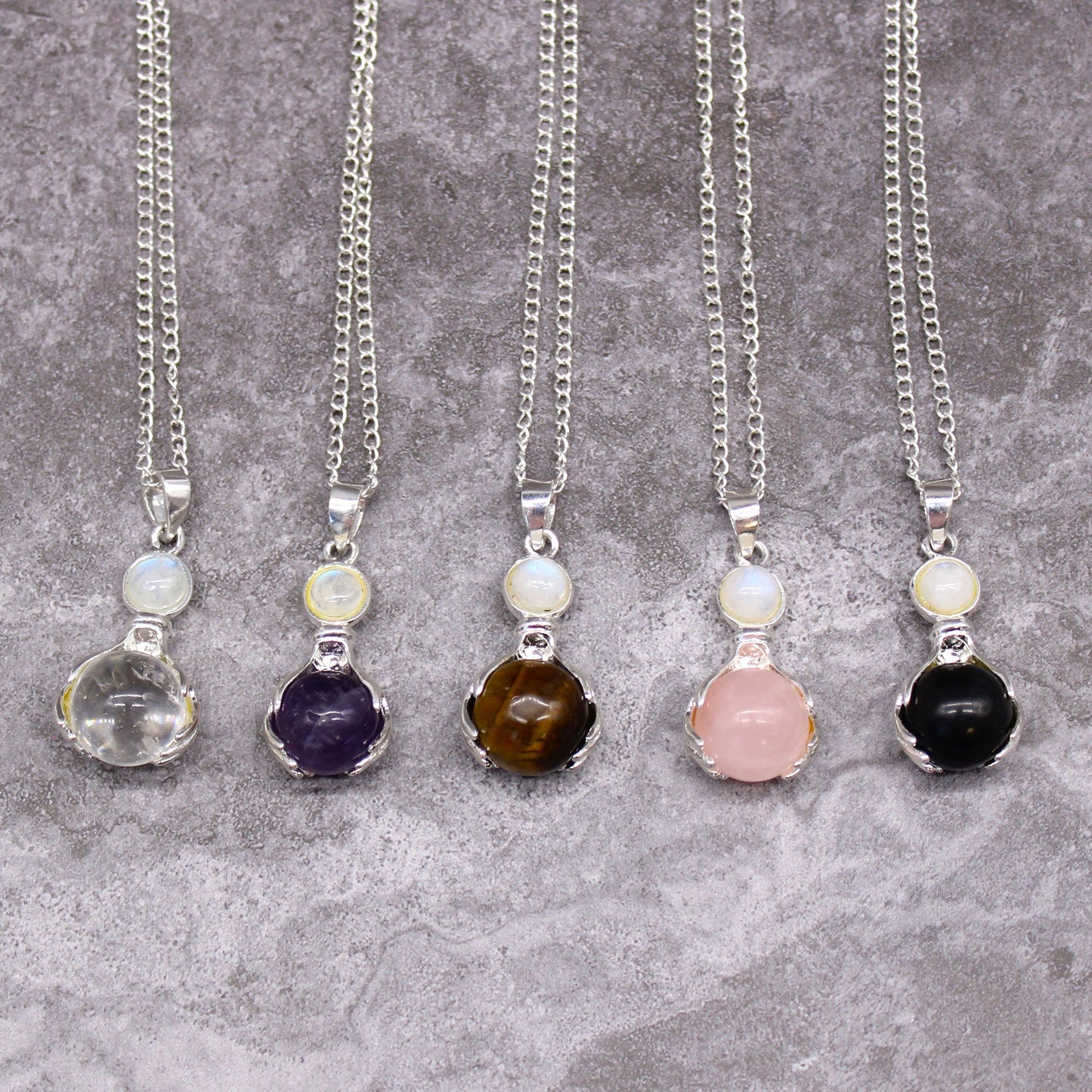 Edelstein Heilende Hände Anhänger - Amethyst