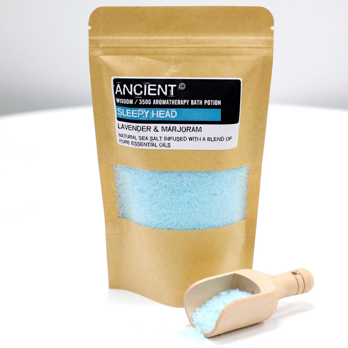 Aromatherapie Badekur in Kraftbeutel 350g Schlafkopf