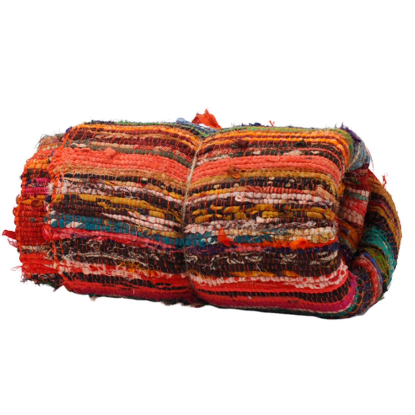 152 x 90cm Luxus Stoffteppich Orange