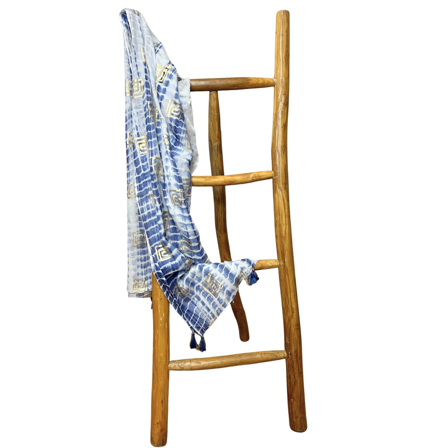 Nomad Sari Med Kollektion Pario Blau Batik Und Blockdruck