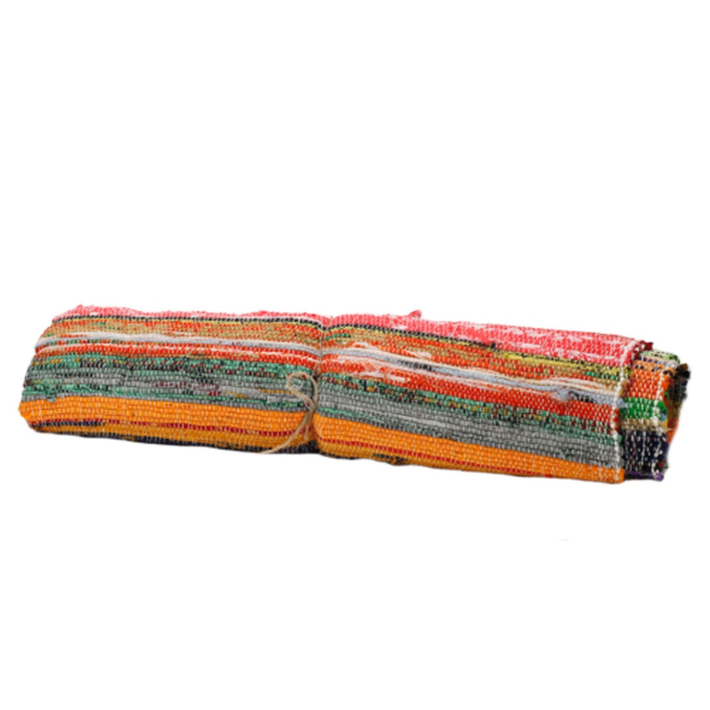 155 x 90cm Luxus Teppich Aus Rags - Natur