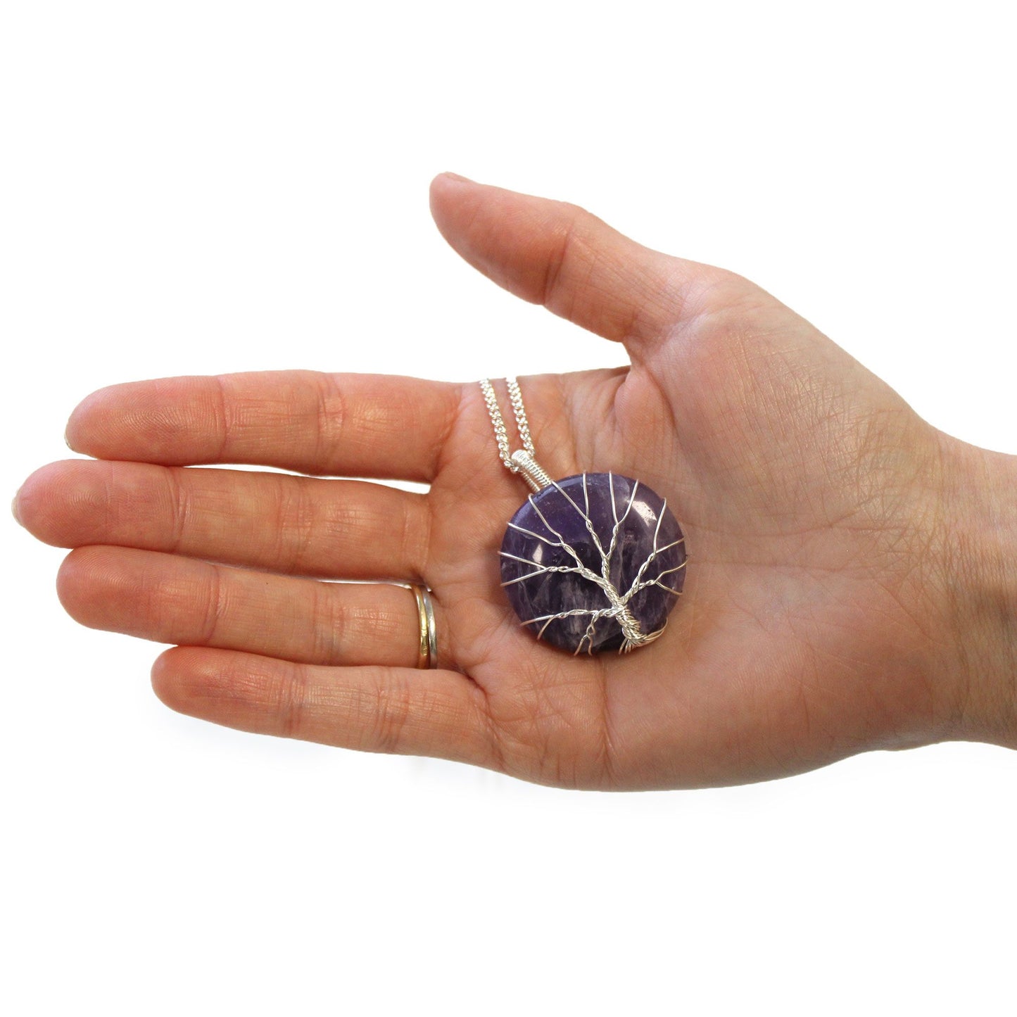 Baum Des Lebens Edelstein Halskette - Amethyst