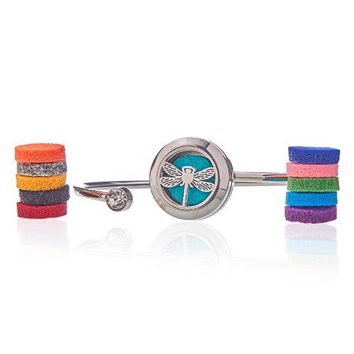Aromatherapie Schmuck Kristall Armband Libelle 20mm