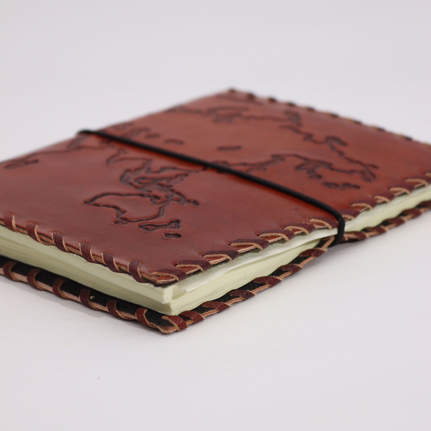 Reisejournal Mit Umschlag - Helles Braun - 96 Seiten - 17x13cm