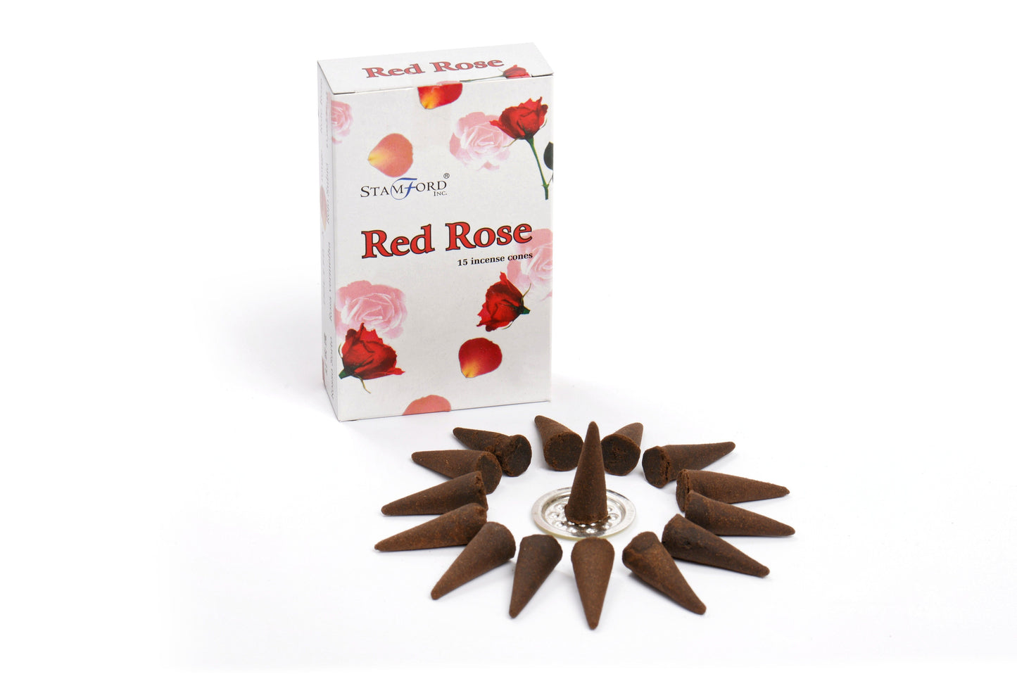 Rote Rose Räucherkegel Stamford Premium