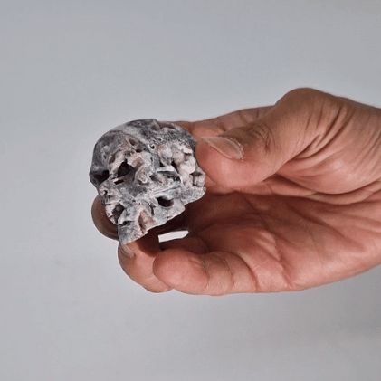 Calcit Geoden Geschliffener Schädel Ungefähr 4 5cm