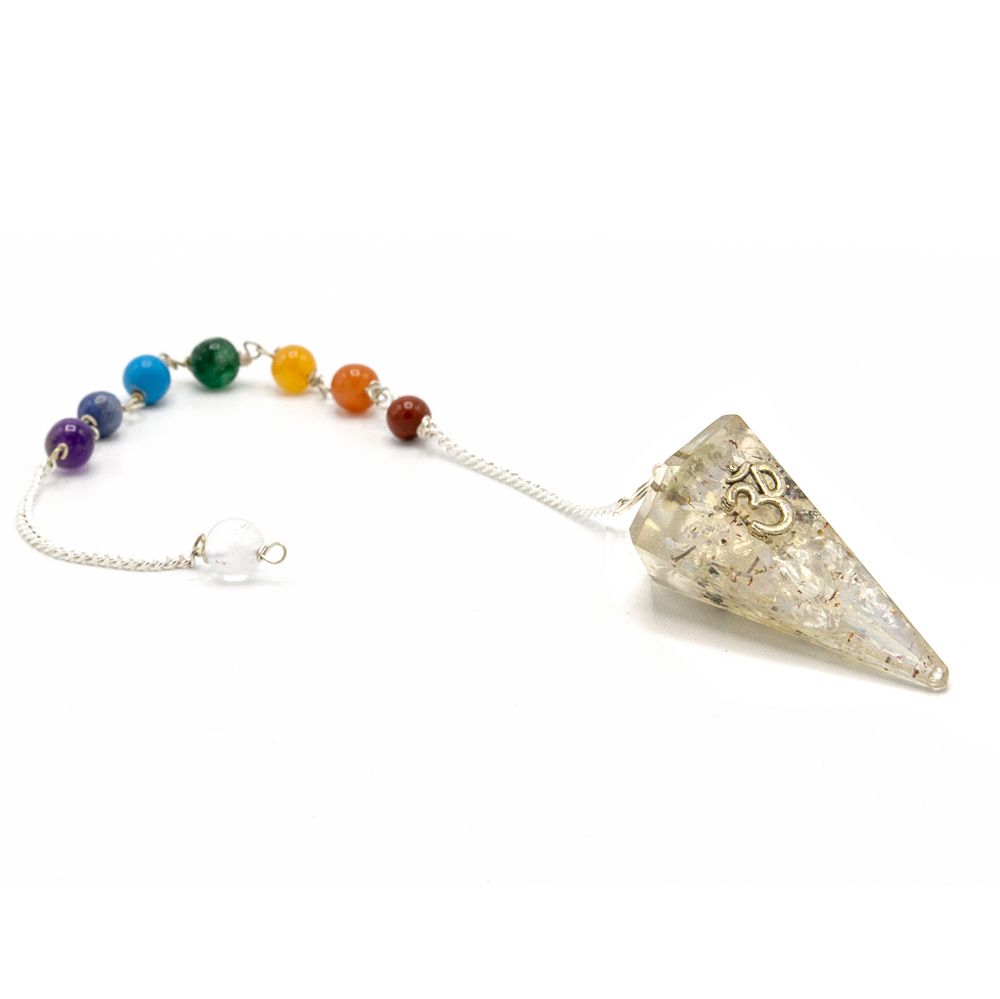 Orgonit Kraft Chakra Pendel Om