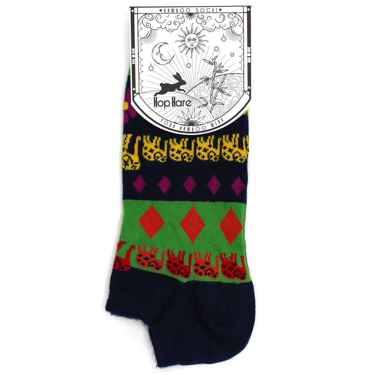 ML Hop Hare Bambus Socken Niedrig 41-46 Glücklicher Elefant