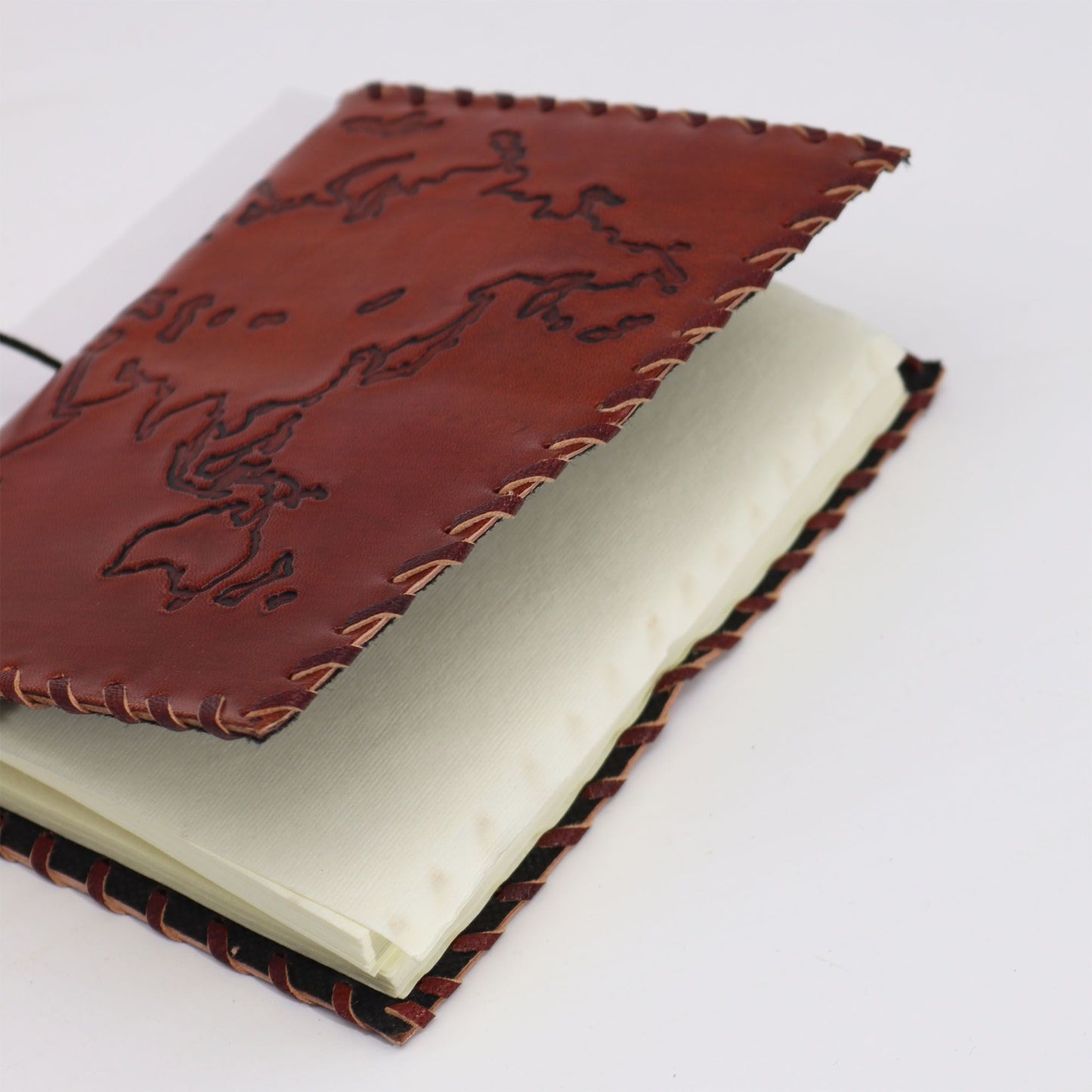 Reisejournal Mit Umschlag - Helles Braun - 96 Seiten - 17x13cm