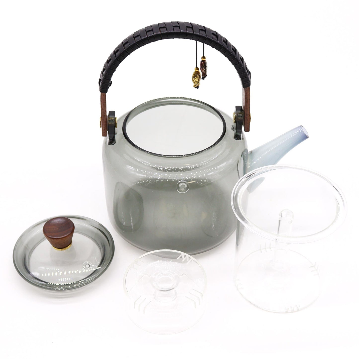 Glas Teekanne Mit Sieb System Aktivkohle 1000ml