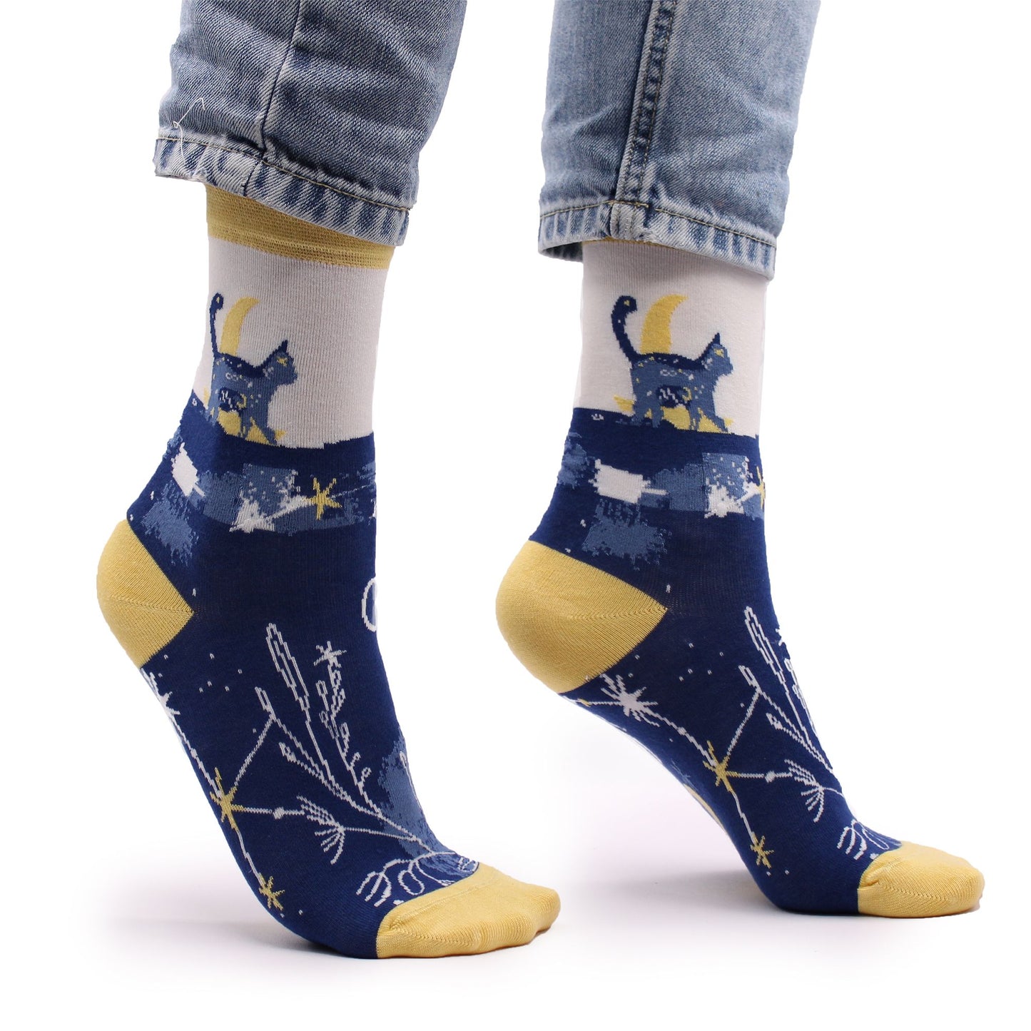 Hop Hare Bambus Socken (36-40) - Mitternachtskatze