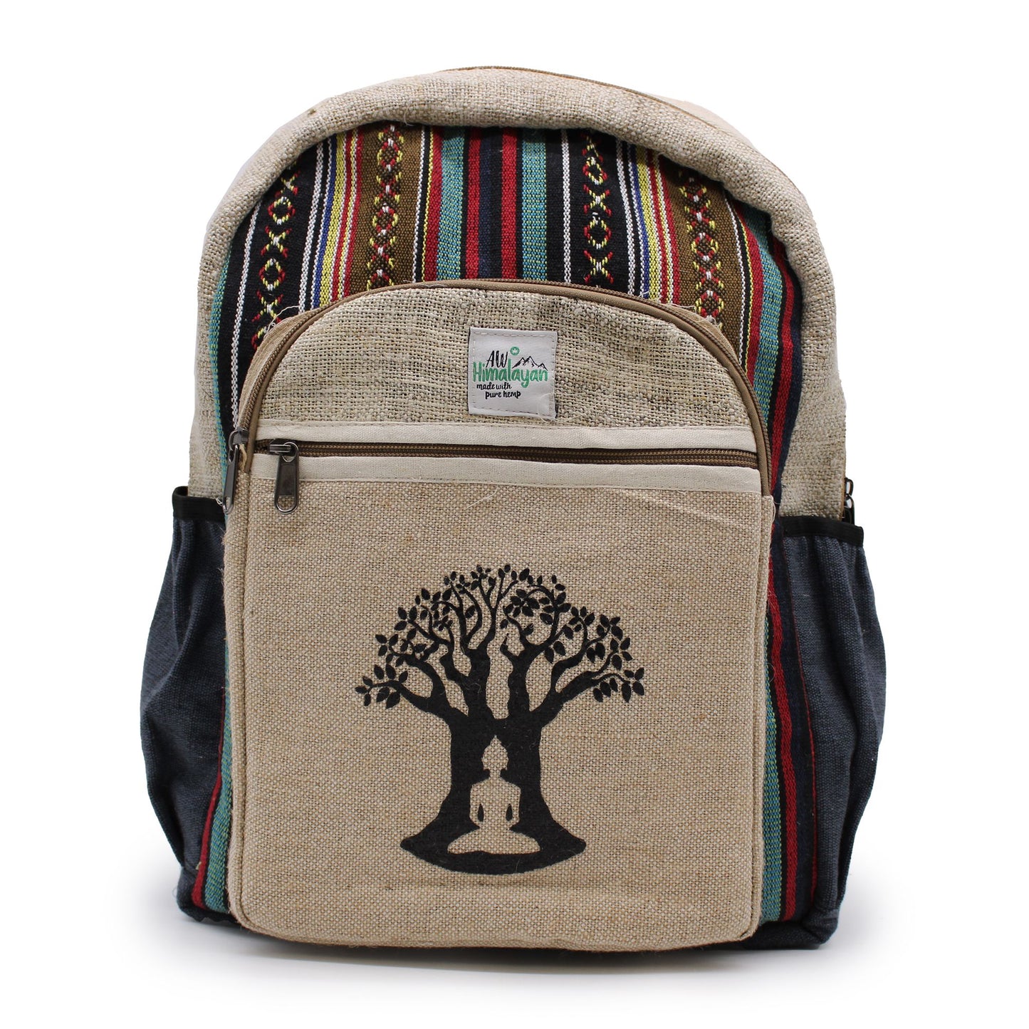 Großer Hanf Rucksack - Bohdi Baum Design