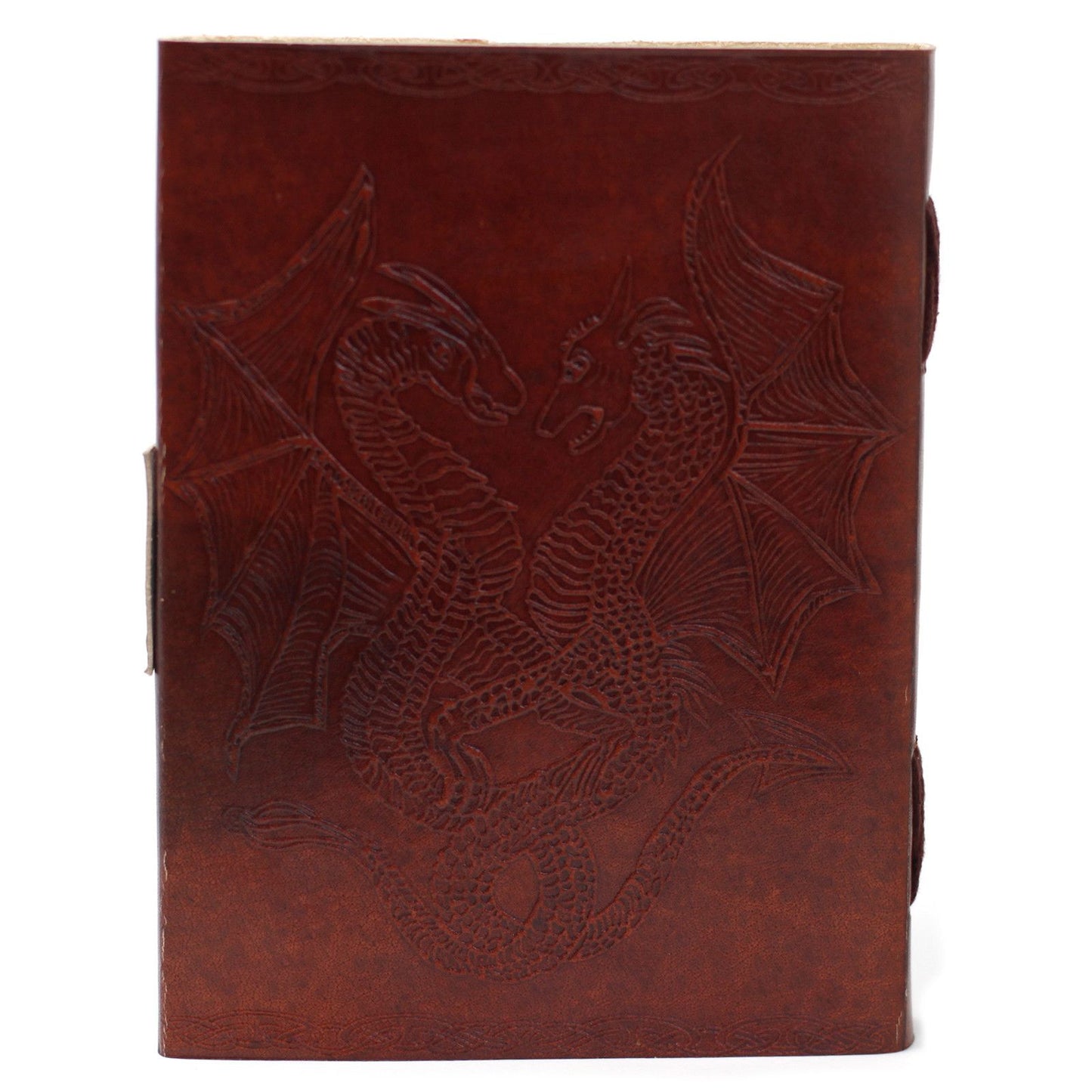 Leder Drachen Notizbuch 20x15 cm Handgemacht Mit Lederumschlag