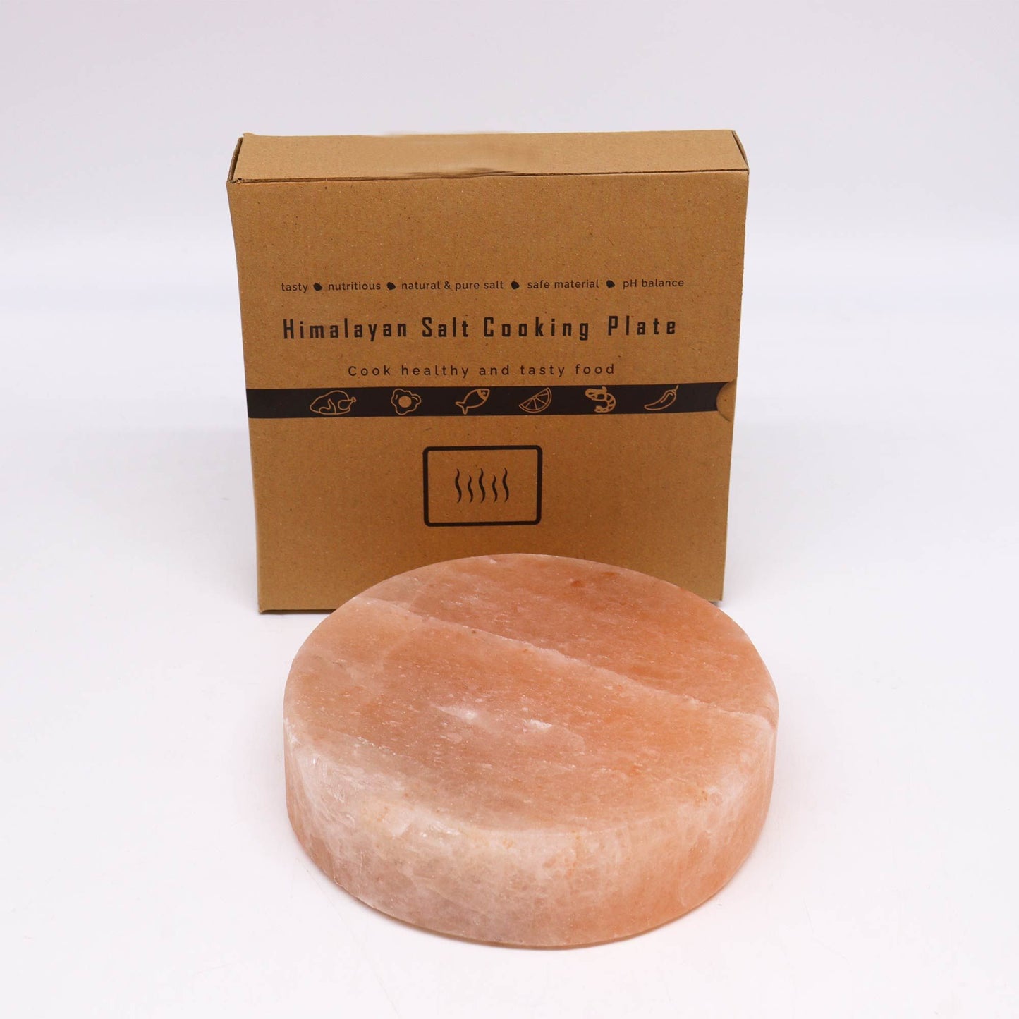Himalayan Salt Kochplatte Rund 20x20x5cm
