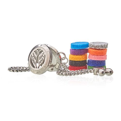 Aromatherapie Schmuck Kettenarmband Engel Flügel 20mm