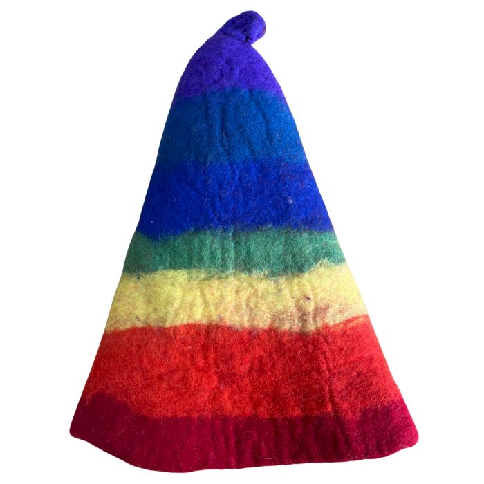 Filz Sauna Zauberer Hut - Regenbogen