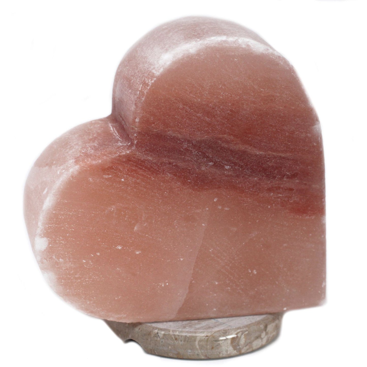 Herzförmige Himalaya Salzlampe Mit Licht Fitting Und Glühbirne