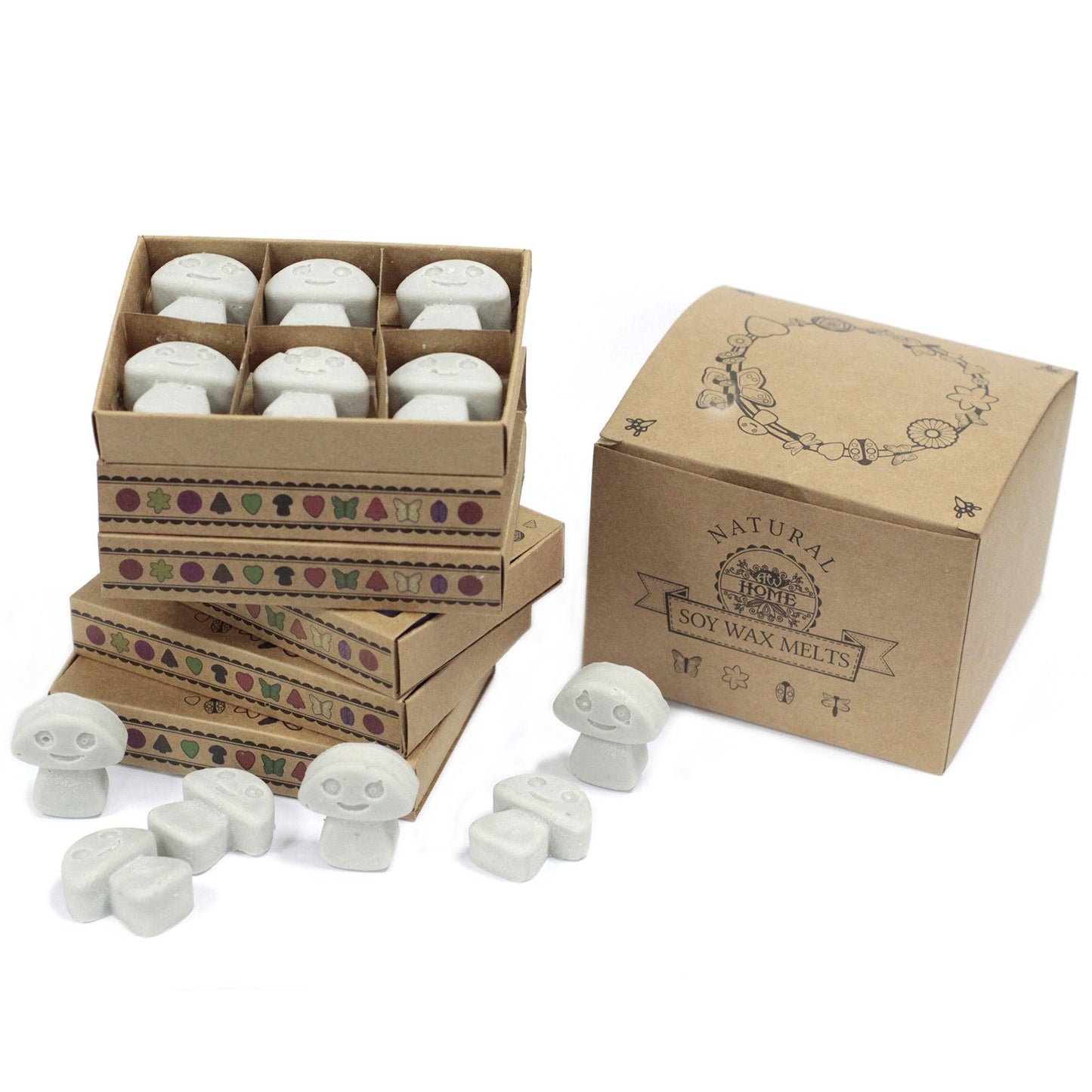 Geschenkset Mit 6 Wachsschmelzen Dunkles Patchouli