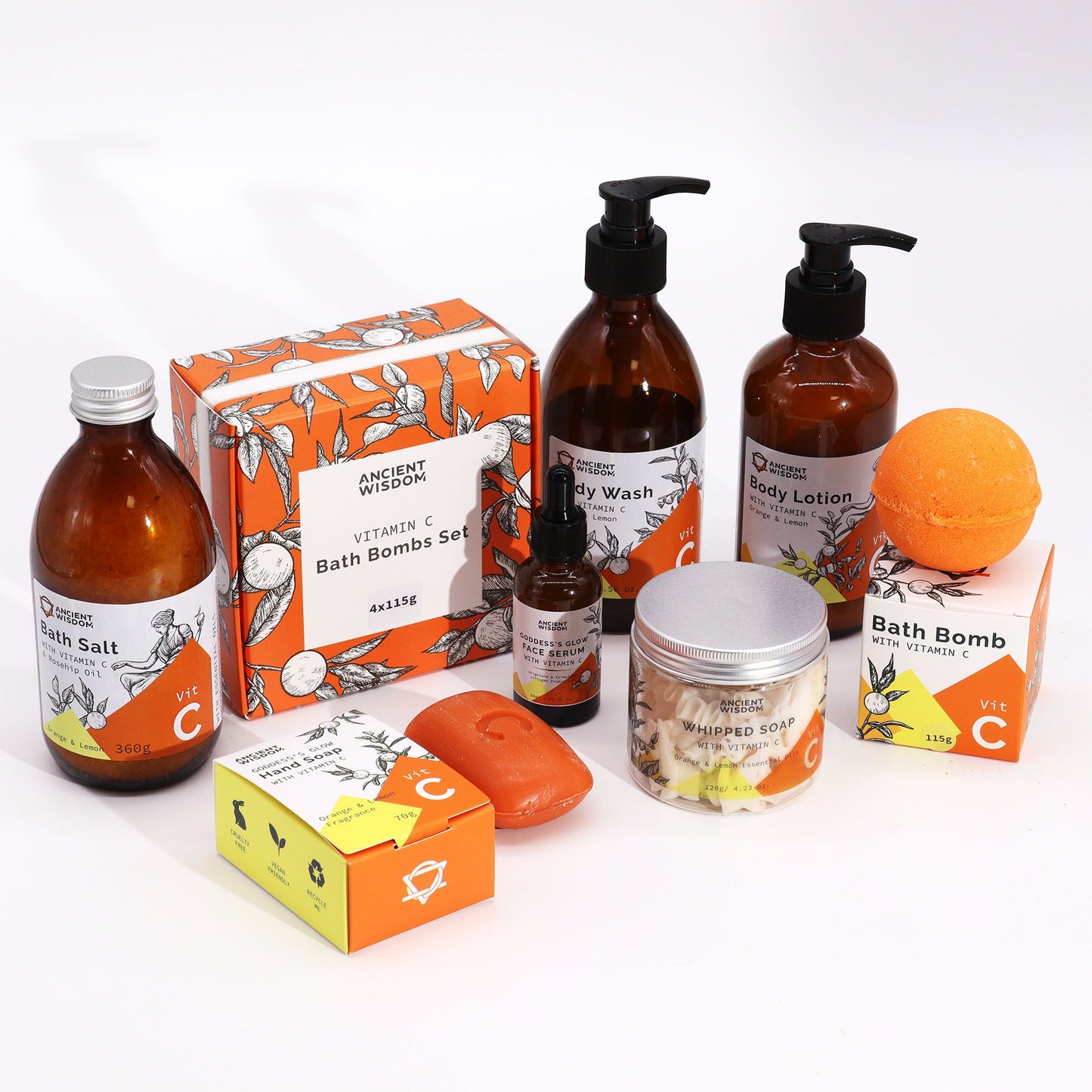 Aromatherapie Duschgel Mit Vitamin C – Orange Und Zitrone