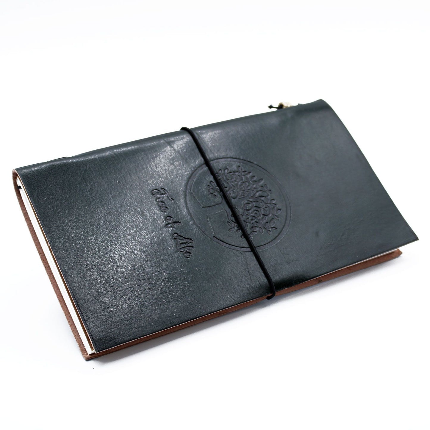 Handgemachtes Leder Journal Baum Des Lebens Grün 80 Seiten
