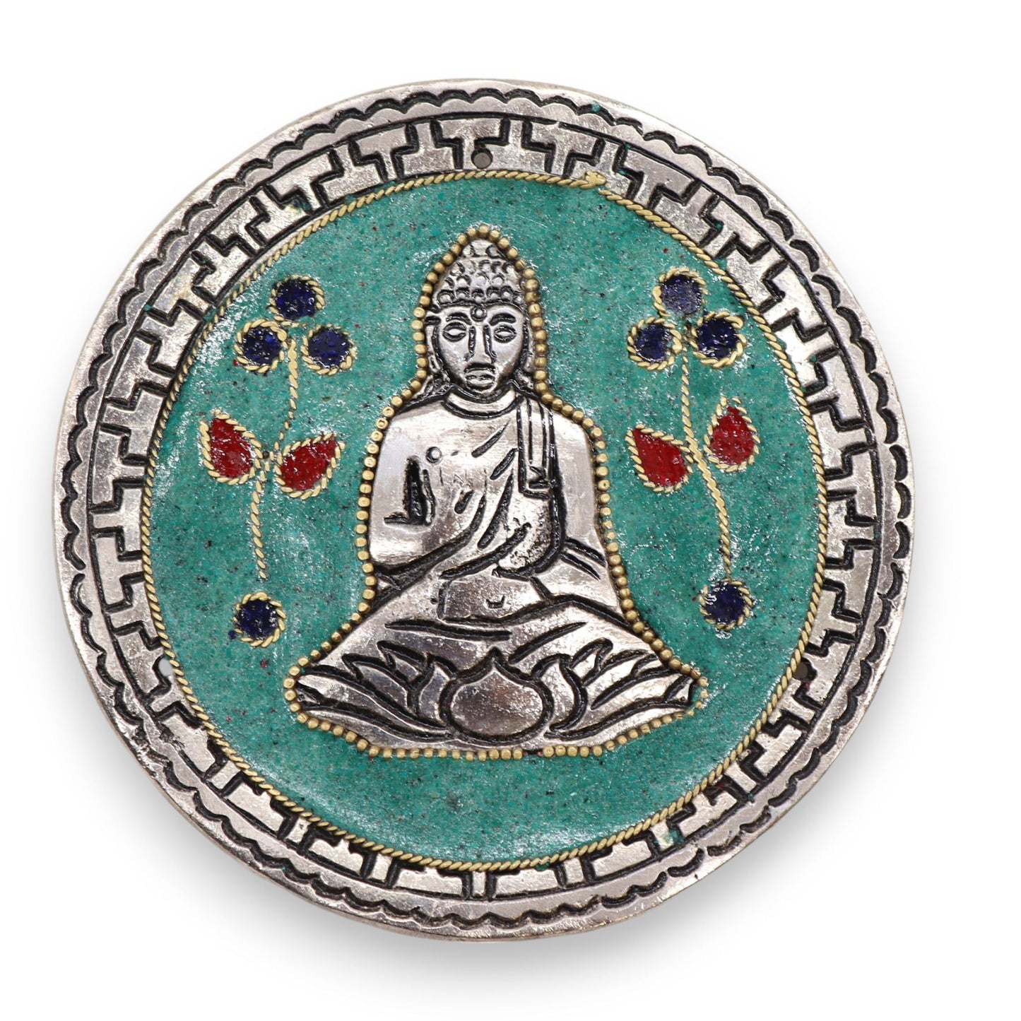 Buddha Grüner Dekor Räucherstäbchenhalter 10cm
