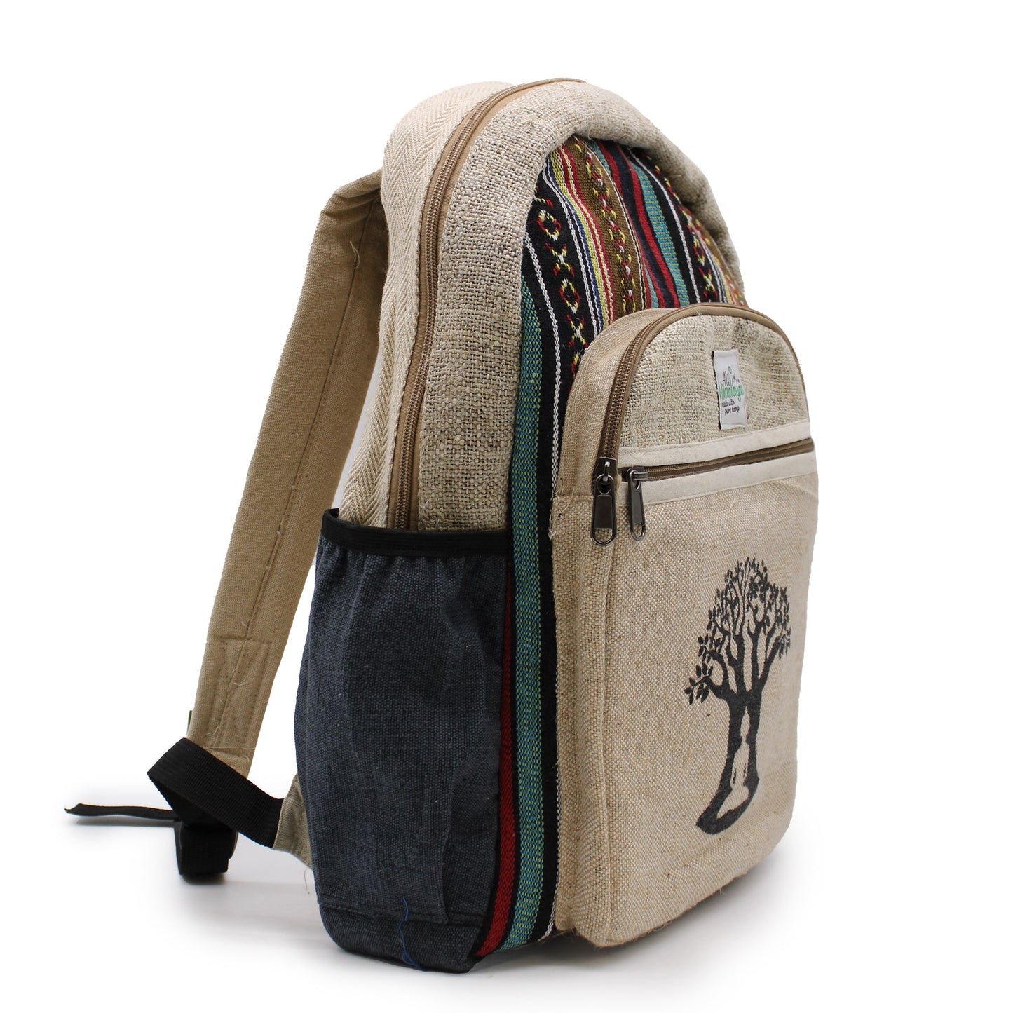 Großer Hanf Rucksack - Bohdi Baum Design