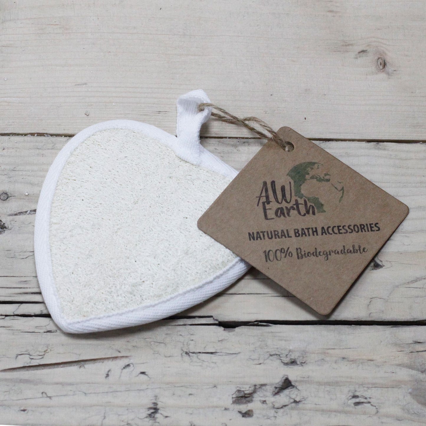 Natürlicher Luffa Körperpeeling Herz 11cm x 16cm