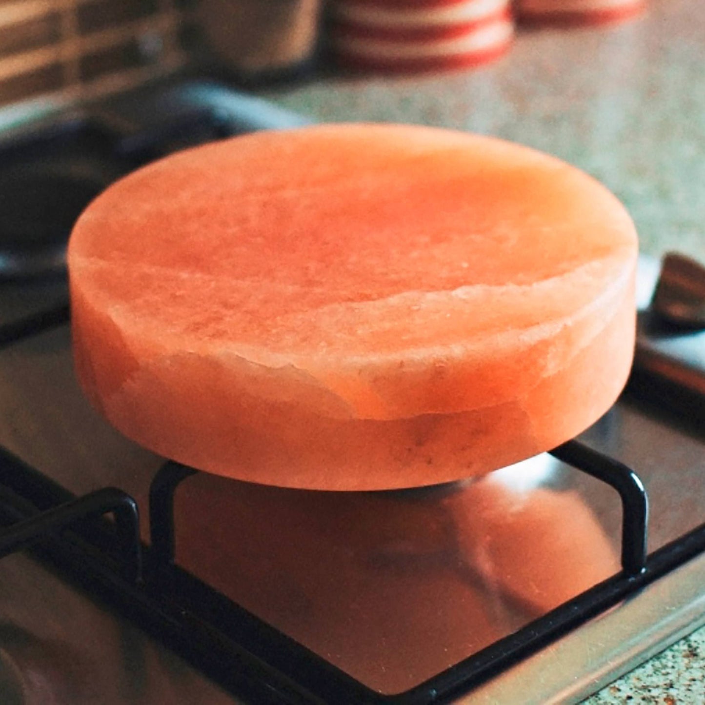 Himalayan Salt Kochplatte Rund 20x20x5cm
