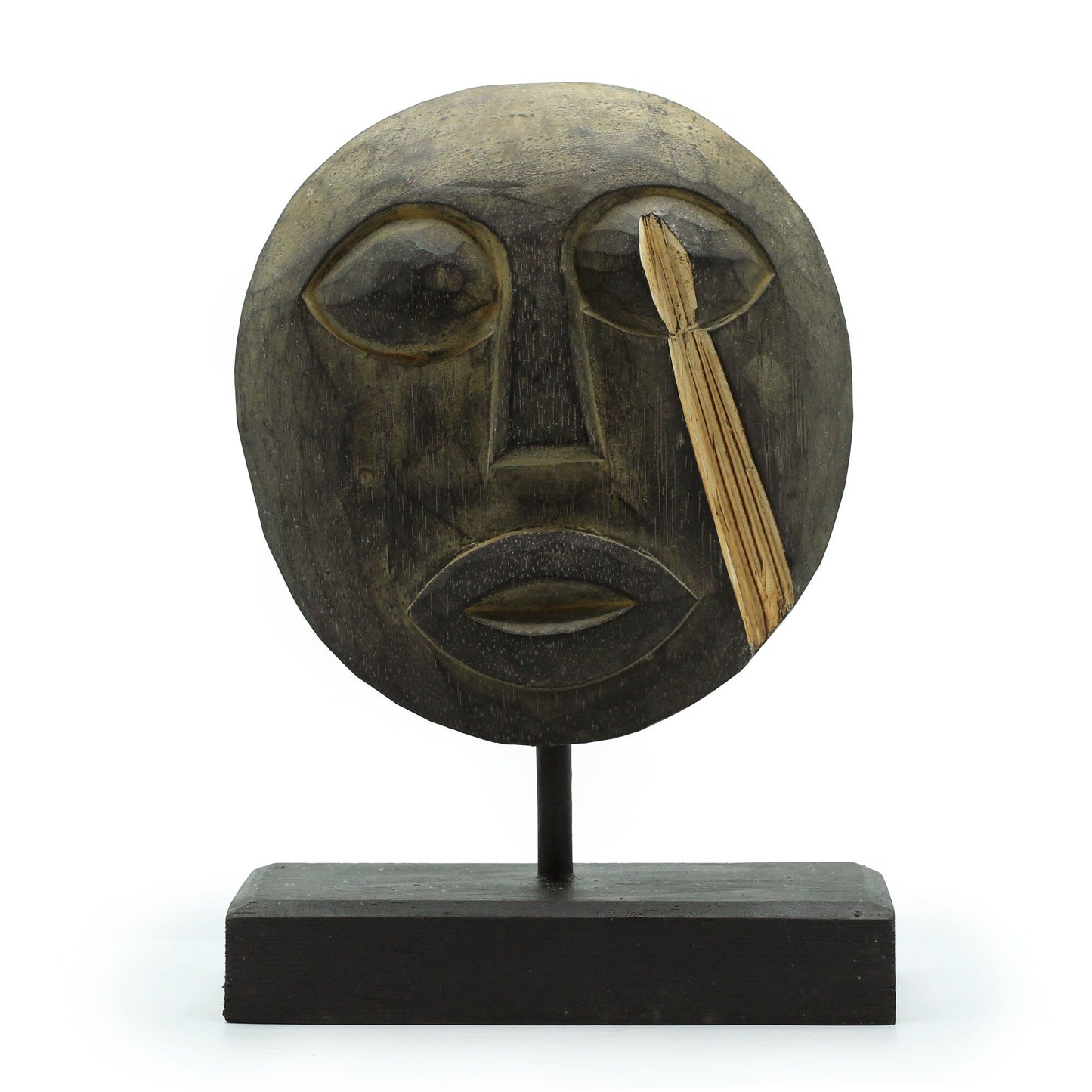 Timor Tribal Dekorative Maske Antik 27x20cm