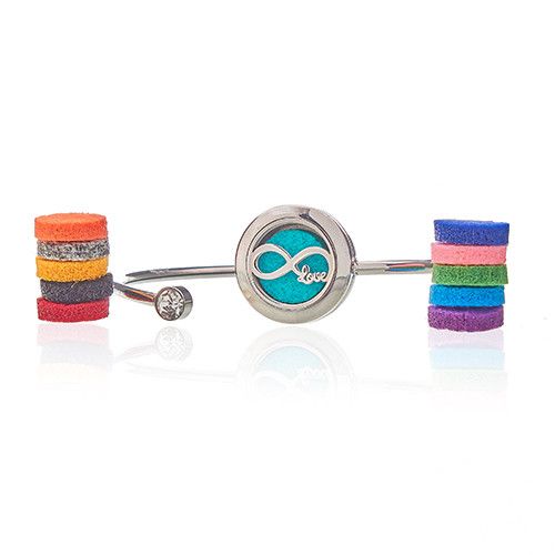 Aromatherapie Schmuck Kristallarmband Unendliche Liebe 20mm
