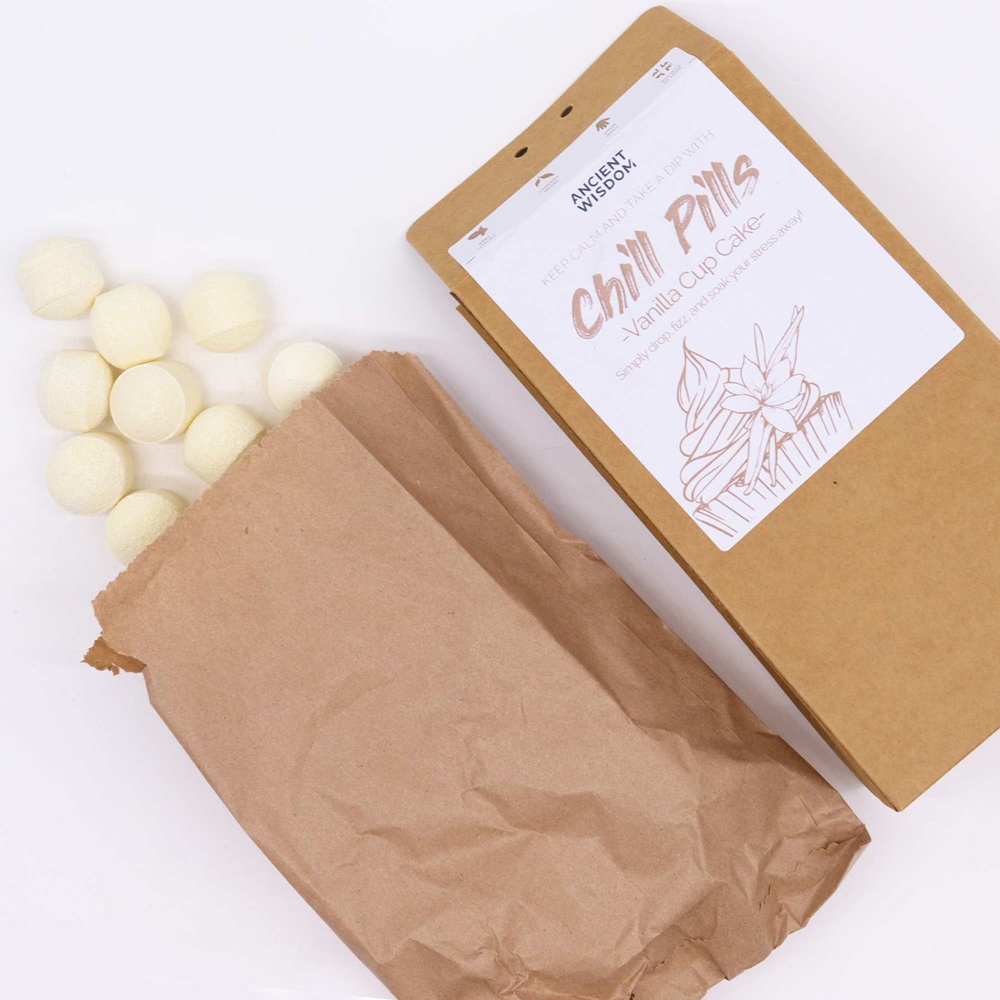 Chill Pills Geschenkpackung 350g Vanille Cupcake