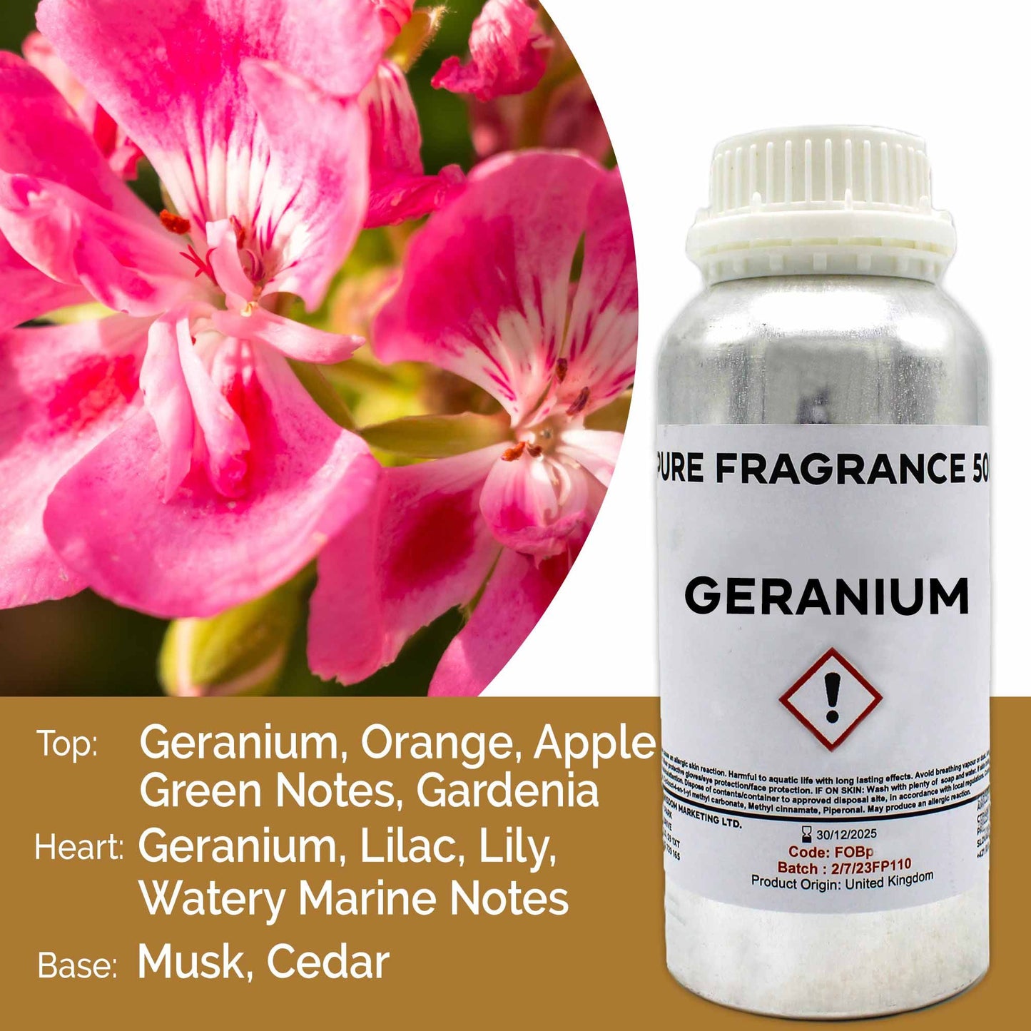 Geranium Reine Duftöl 500ml