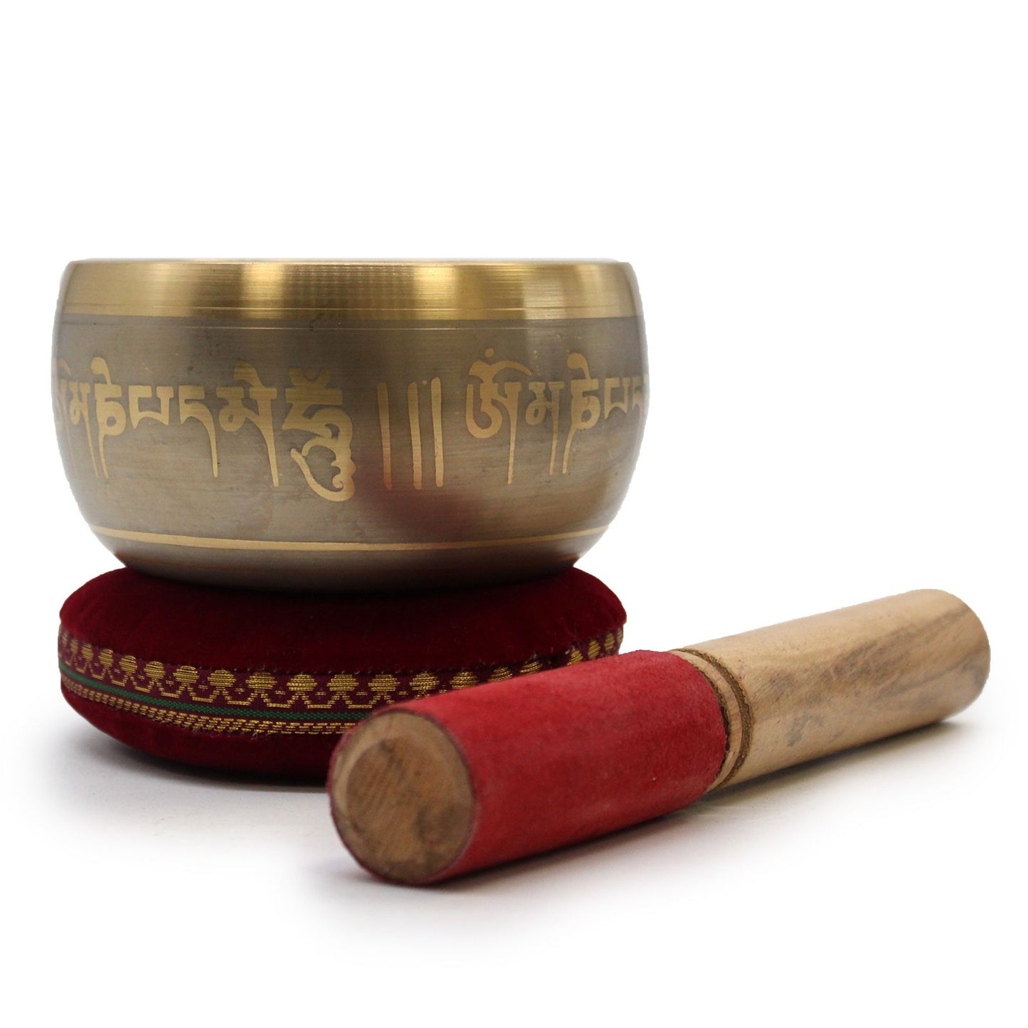 Singing Bowl Samt Kissen 16cm Assortierte Farben
