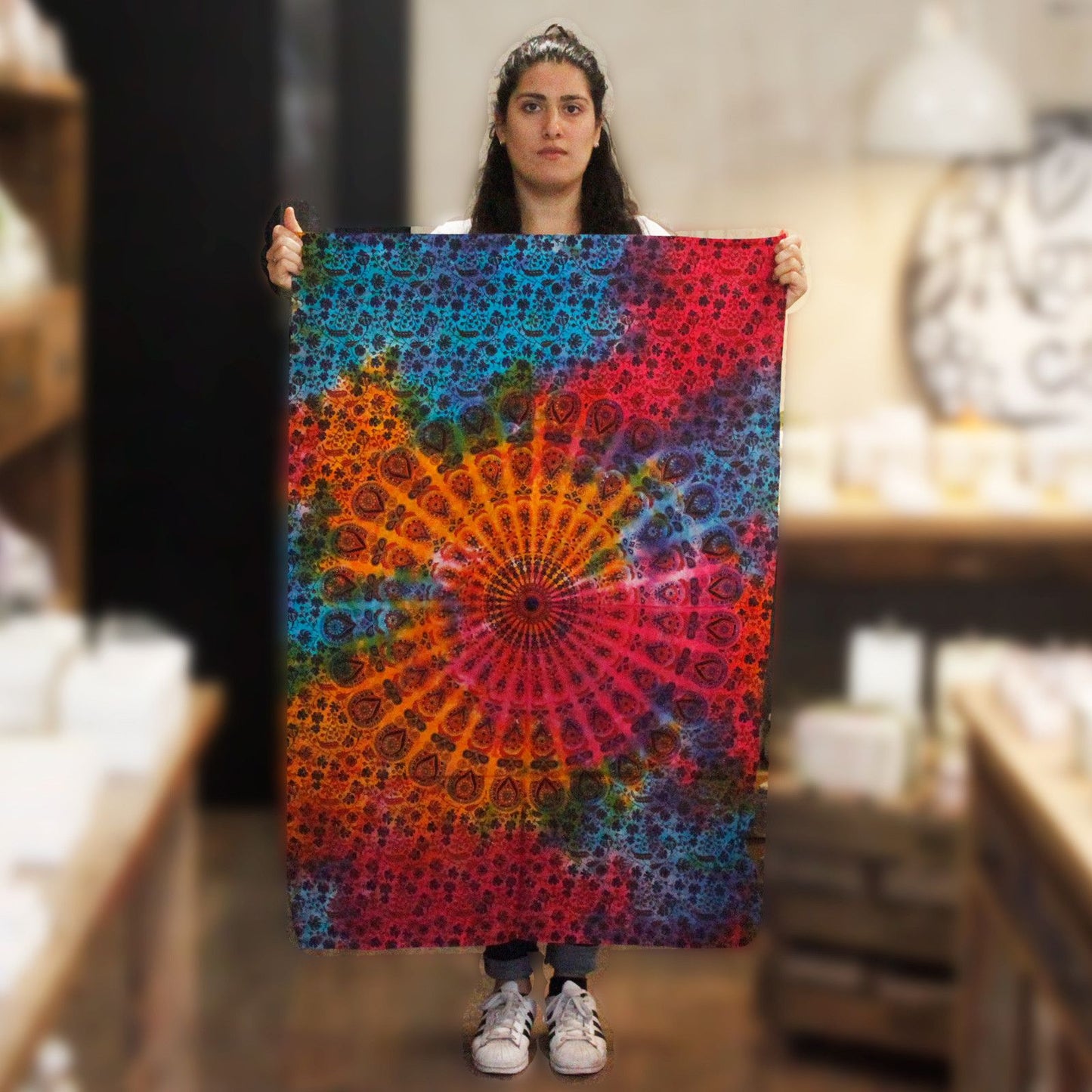 Baumwoll Wandkunst Rundes Mandala