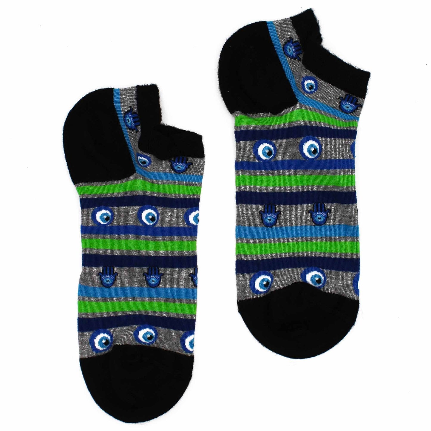 ML Hop Hare Bambussocken Niedrig 41-46 Evil Eye und Hamsa